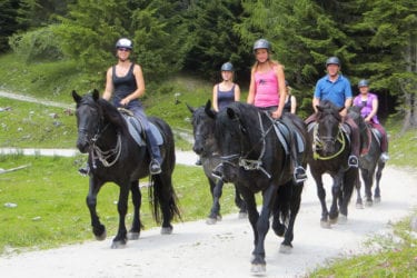 Reiten in Tweng, nahe Obertauern, Salzburger Land